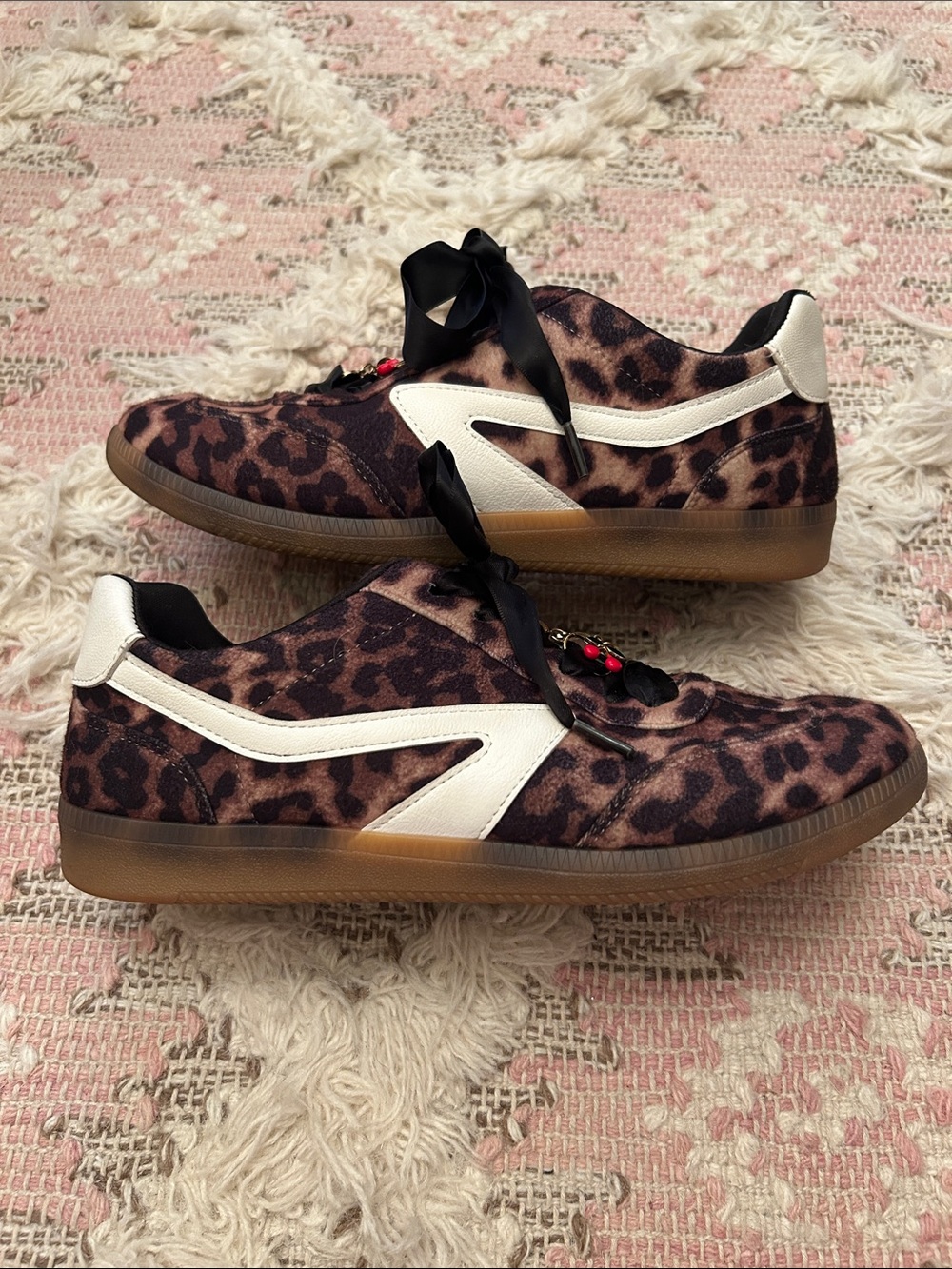 DV by Dolce Vita Leopard Print Sneakers with White Accents
